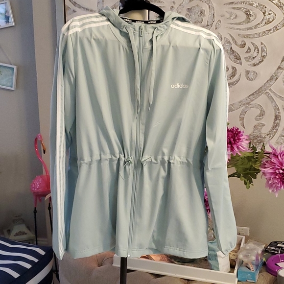 adidas Jackets & Blazers - ADIDAS MINT GREEN LIGHTWEIGHT JACKET